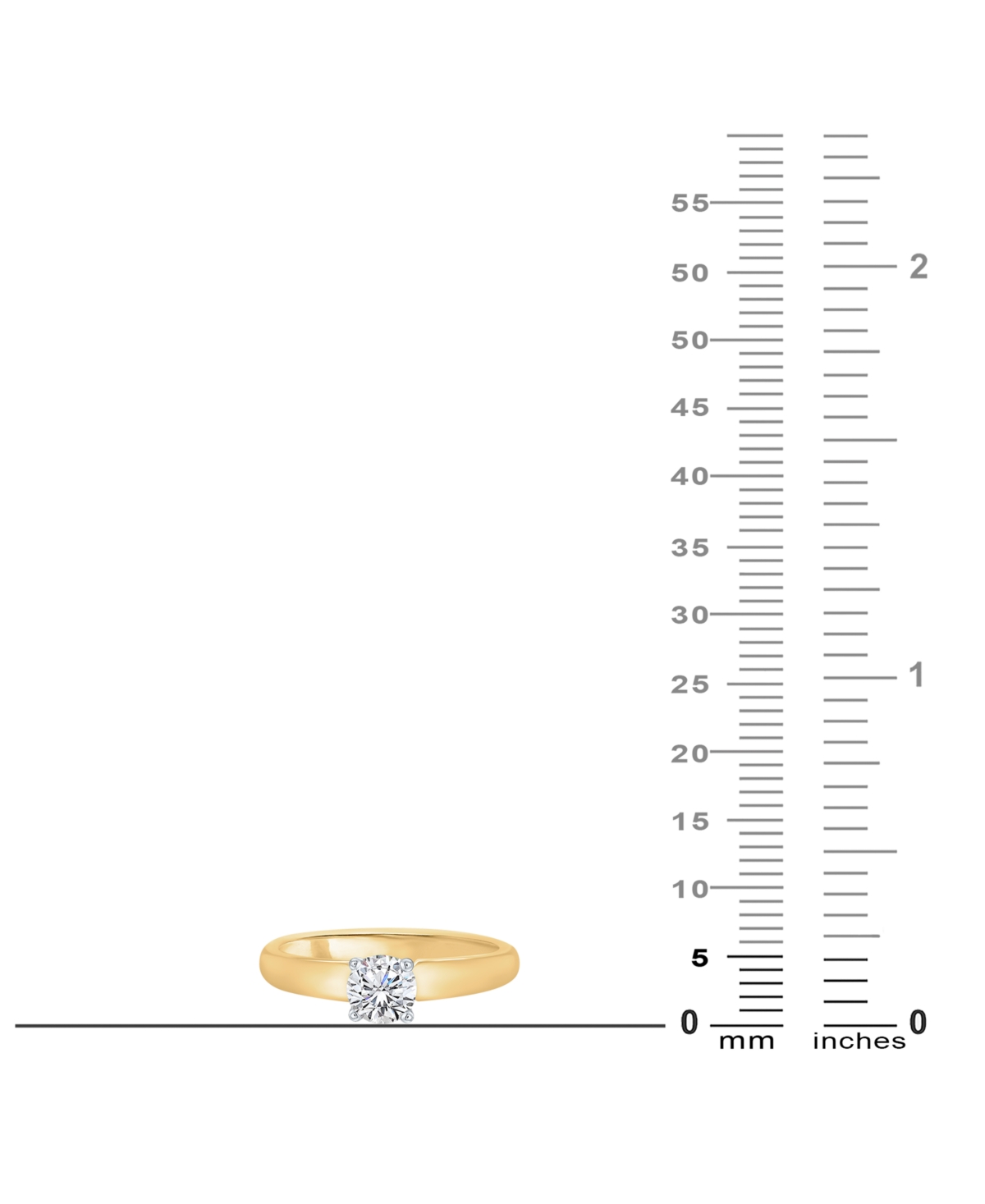 Macy's Igi Certified Diamond Solitaire Engagement Ring (1/2 Ct. T.w.) In 18k Gold