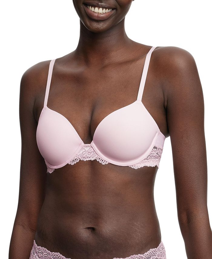 Skarlett Blue Women's Dare Fully Adjustable Comfortable Everyday Demi T Shirt Bra with Dotted