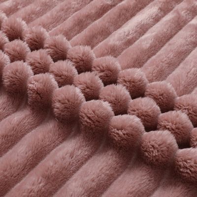 Modern Lux Ultra Soft & Plush Ribbed Accent Throw Blanket - 50 in. W x 60 in. L - Sage