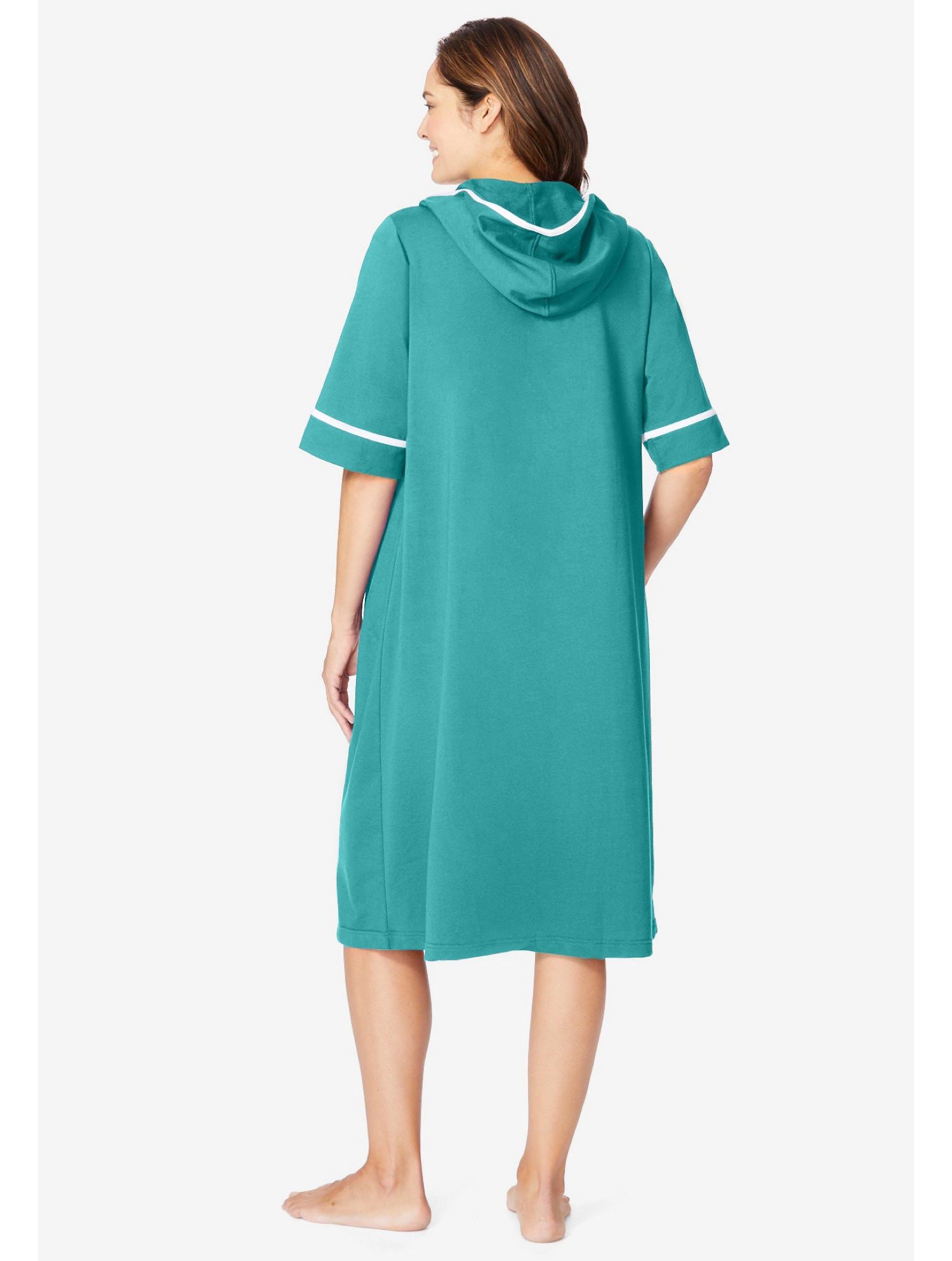 Plus Size Dreams and Co. Short French Terry Robe