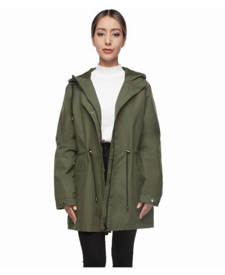 Women's Hooded Anorak Trench Coat