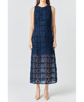 Women's Textured Sleeveless Maxi Dress