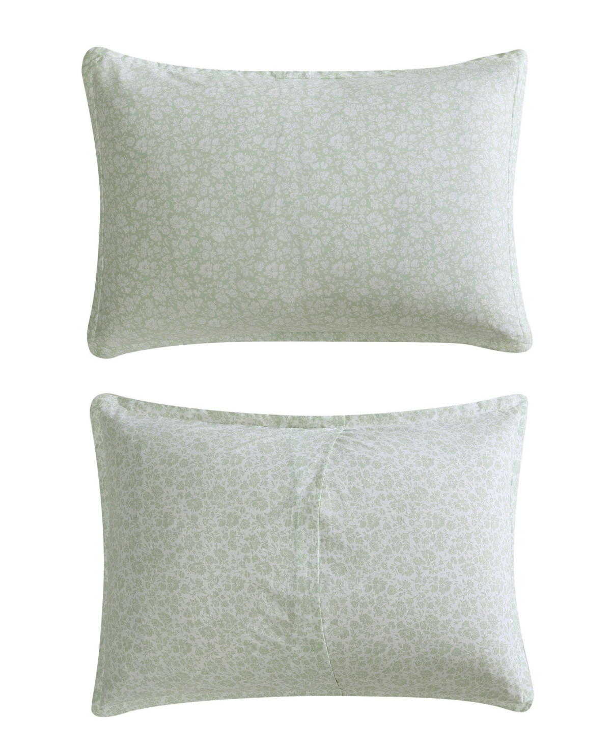Laura Ashley Heirloom Ditzy Reversible Comforter Sets In Pale Green