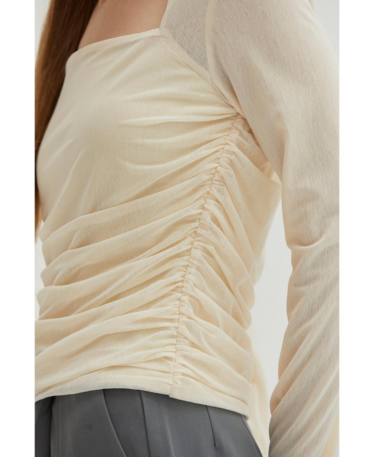 Crescent Women's Sasha Mesh Long sleeve Top
