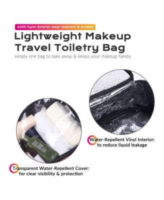 420D Clear Makeup Travel Toiletry Bag Portable Cosmetic Organizer