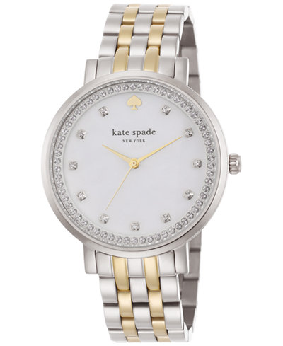 kate spade new york Women's Monterey Two-Tone Stainless Steel Bracelet Watch 38mm 1YRU0823