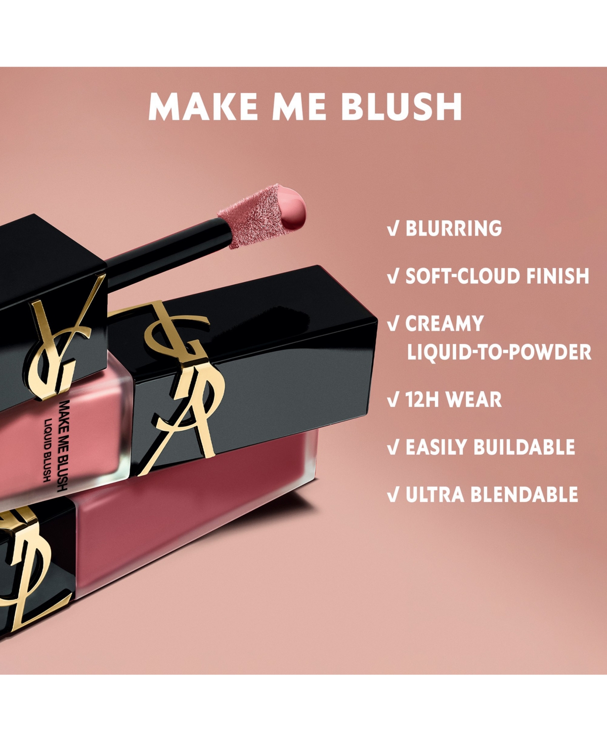 Saint Laurent Make Me Blush Liquid Blush In 66 Fuchsia Fling