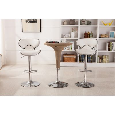 Adjustable Swivel Barstool Set   2-Pack