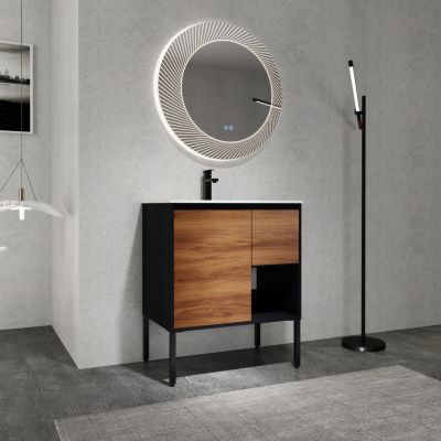 Streamdale Bathroom Vanity with Soft-Close Drawers and Gel Sink