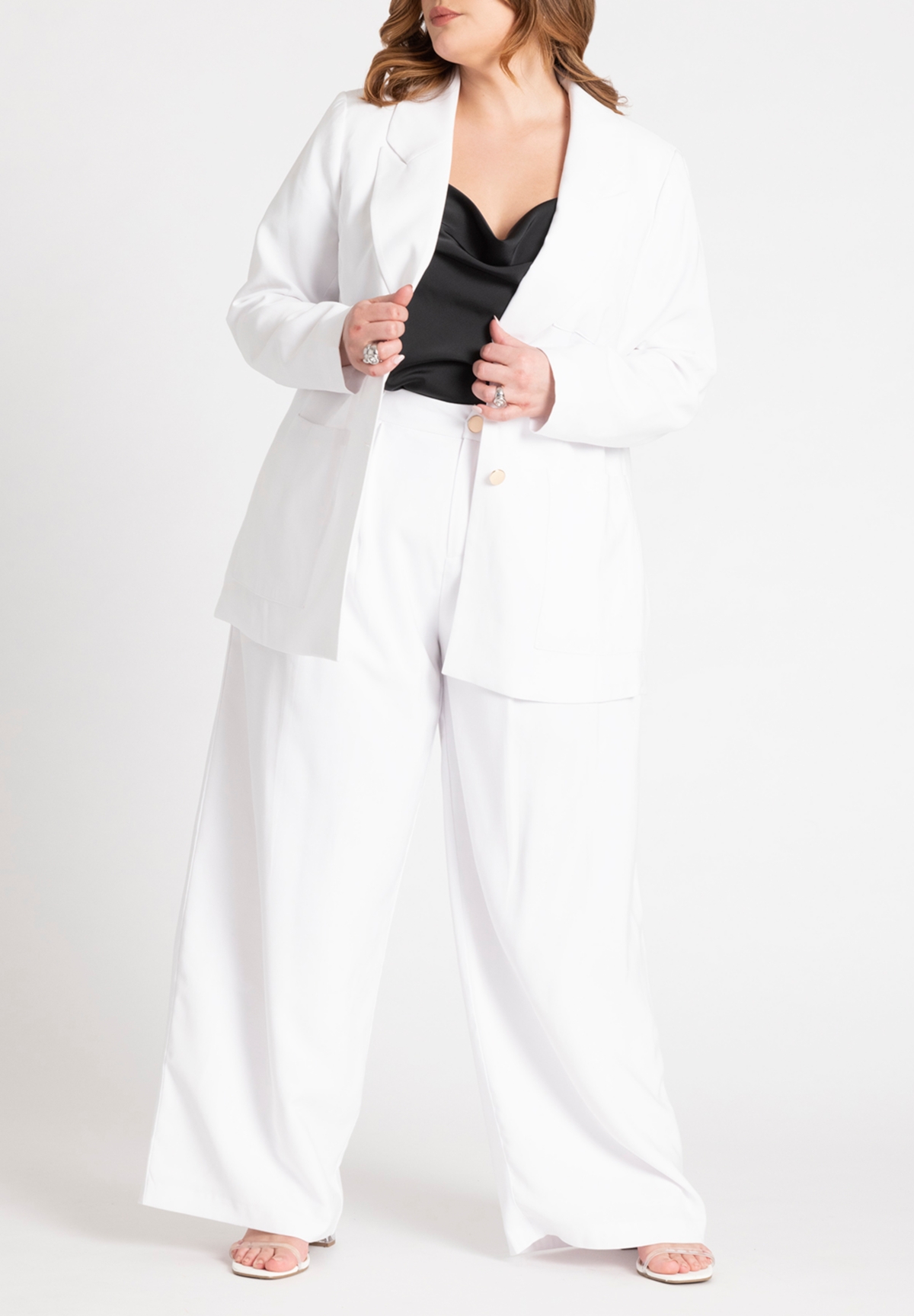 Eloquii Women's Preppy Suiting Blazer