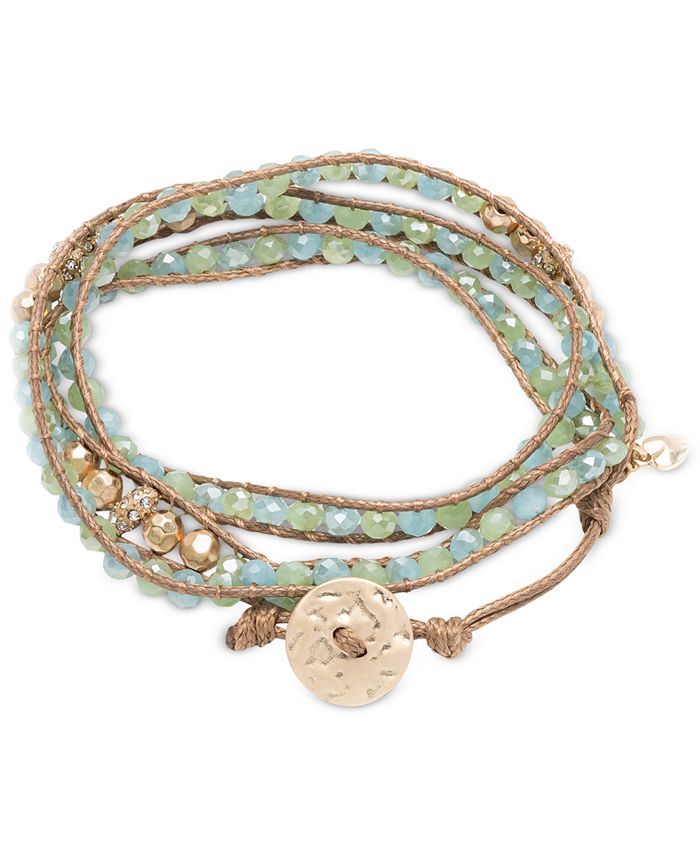 lonna & lilly - Glass Bead Wrap-Style Bracelet