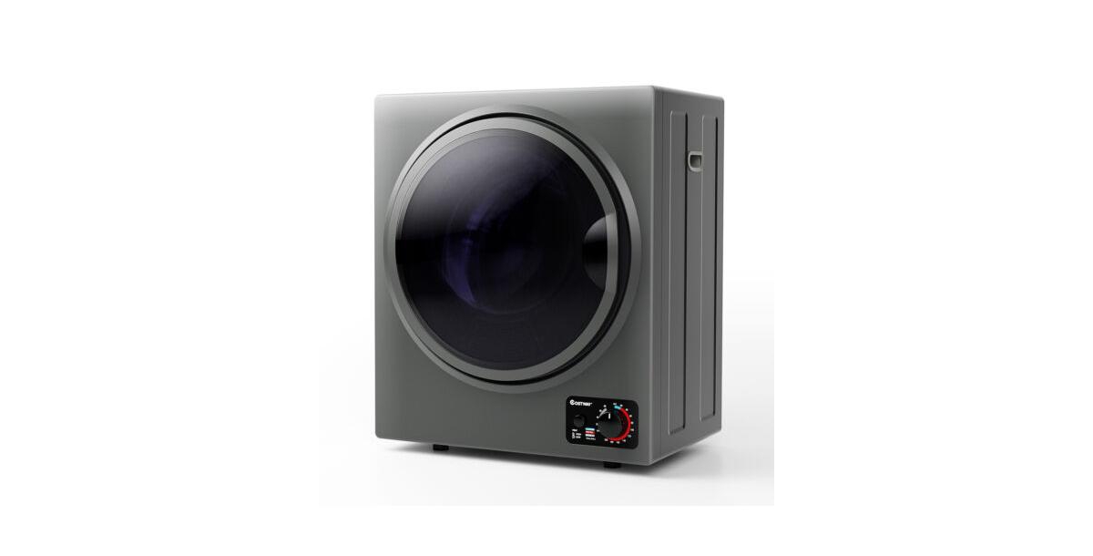Slickblue 1.5 Cu .ft Clothes Dryer with with Stainless Steel Wall Mount