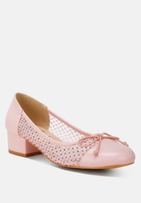 Women's Tudum Rhinestone Detail Mesh Ballerinas