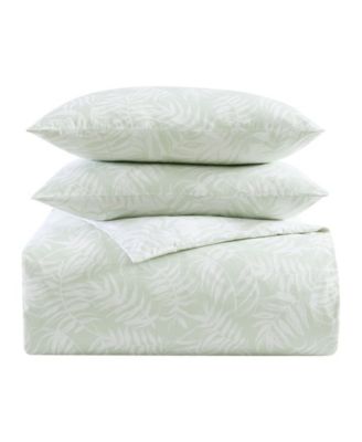 CLOSEOUT! Art Of Palms Reversible 3 Piece Duvet Cover Set, Full/Queen