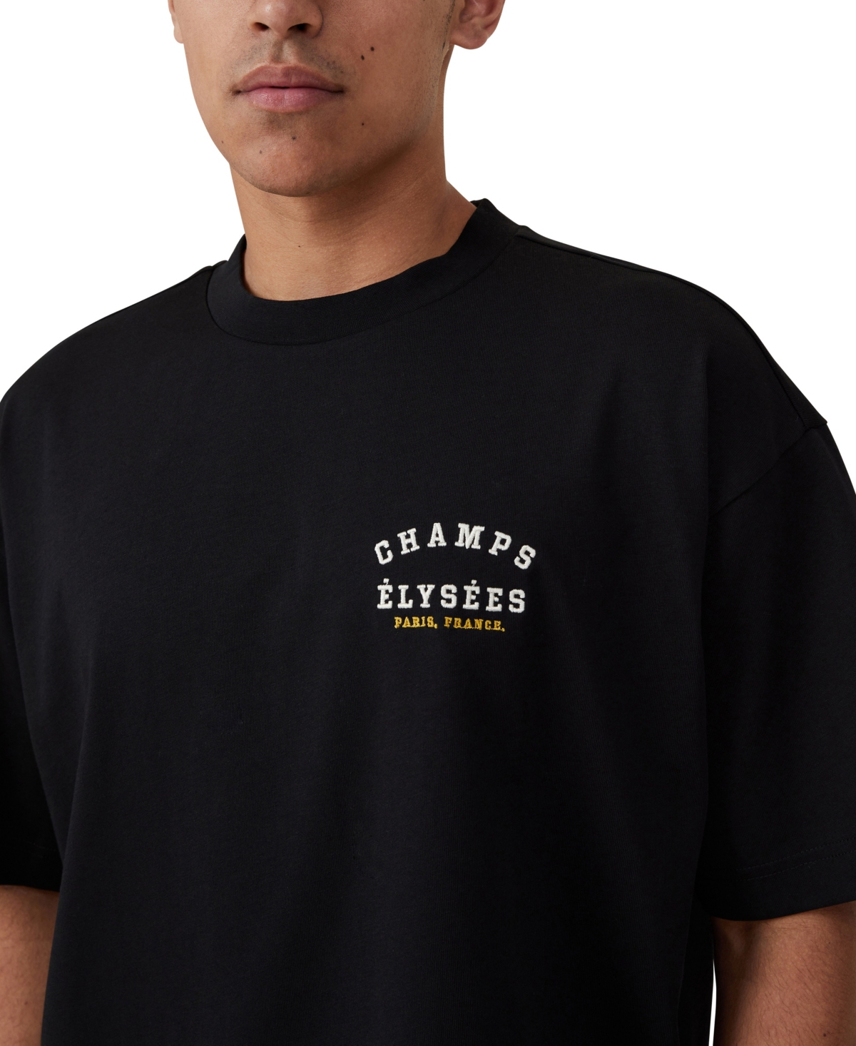 COTTON ON MEN'S BOX FIT TEXT T-SHIRT 