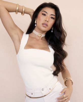 18k Gold Plated Swirled Shell Pendant Beige Velvet Choker