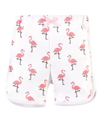 Treasure Baby Cotton Bodysuit, Pant and Shoe 3pc Set, Flamingo