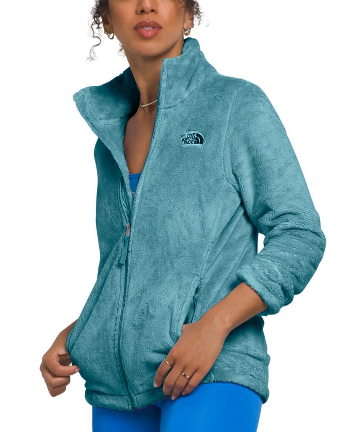 The North Face Box Logo Nse Pullover Hoodie In Algae Blue