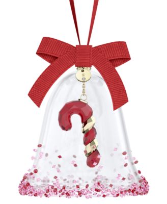 Swarovski - Candy Cane Bell Crystal Ornament