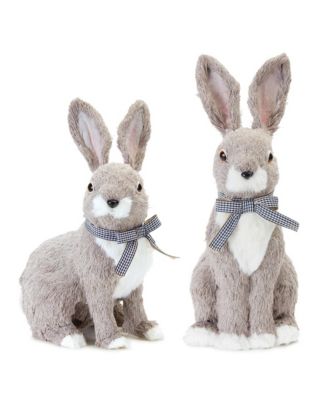Slickblue Adorable Rabbit Figurine Set - Lifelike Bunny Statues (Set of ...