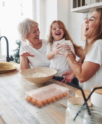 21 Egg Tray Stackable Covered Egg Holder