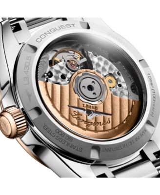 Women's Swiss Automatic Conquest Stainless Steel Bracelet Watch 34mm