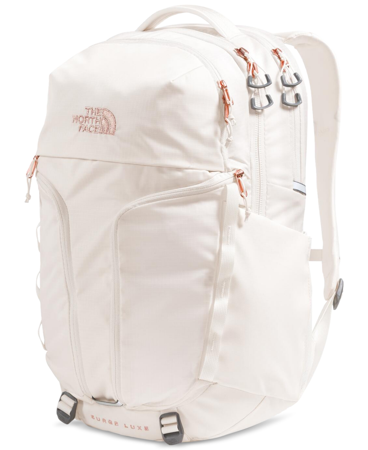 The North Face Women's Surge Luxe Metallic-accent Backpack In Gardenia White