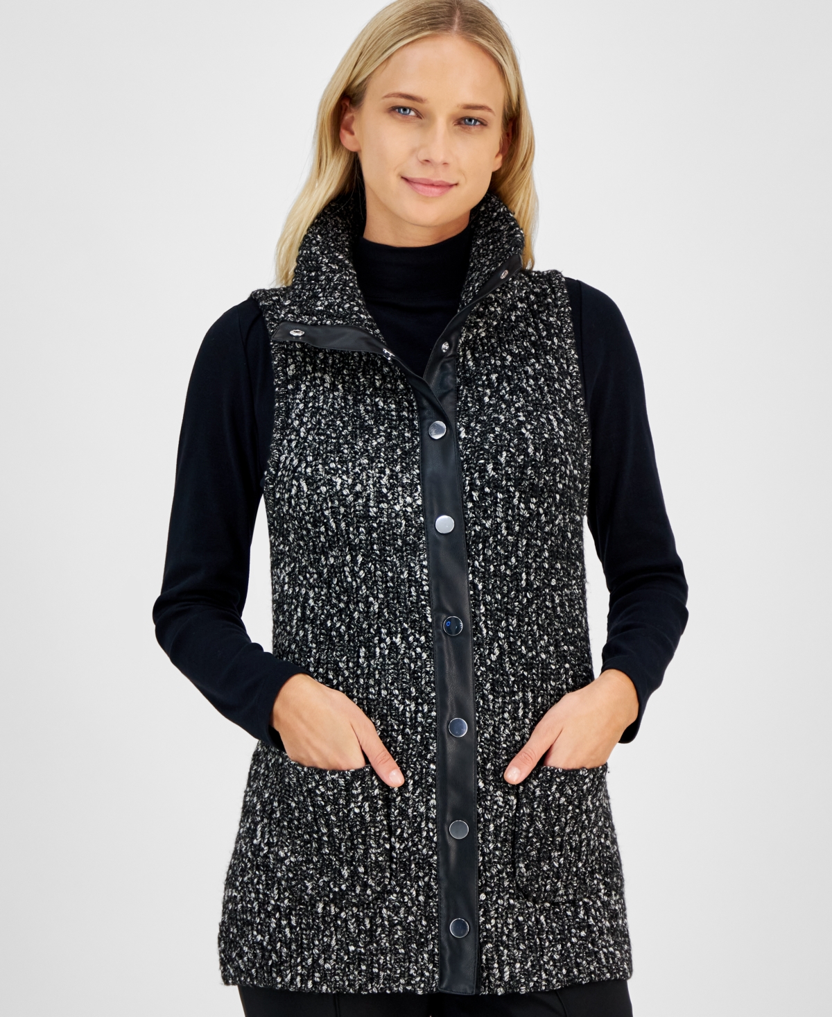 Anne Klein Women's Boucle Sweater Vest