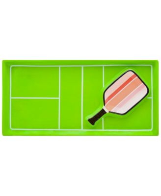 Godinger - Pickleball Ceramic Chip & Dip Serving Tray