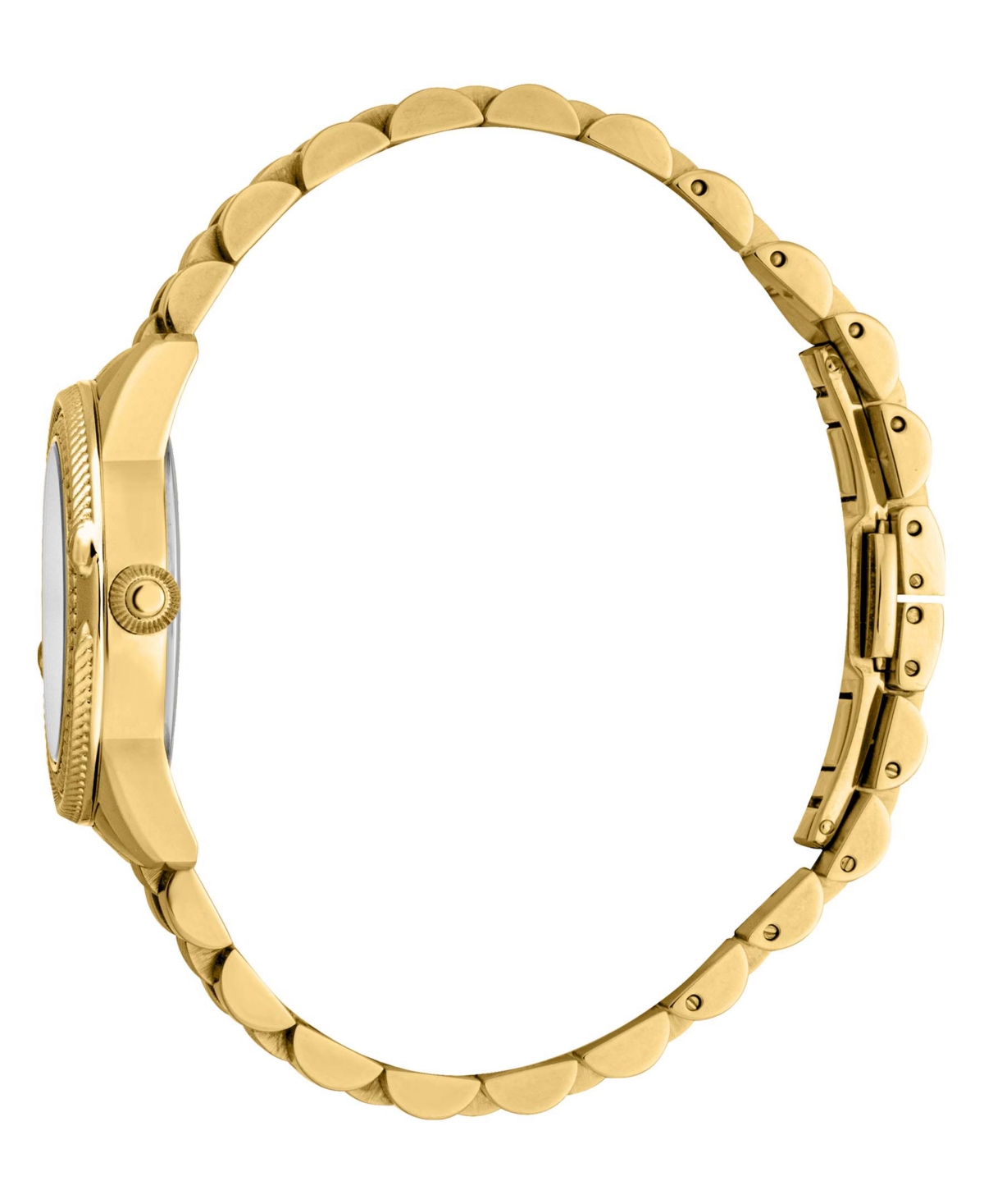 ROBERTO CAVALLI WOMEN'S QUARTZ GOLD-TONE STAINLESS STEEL WATCH 32MM 