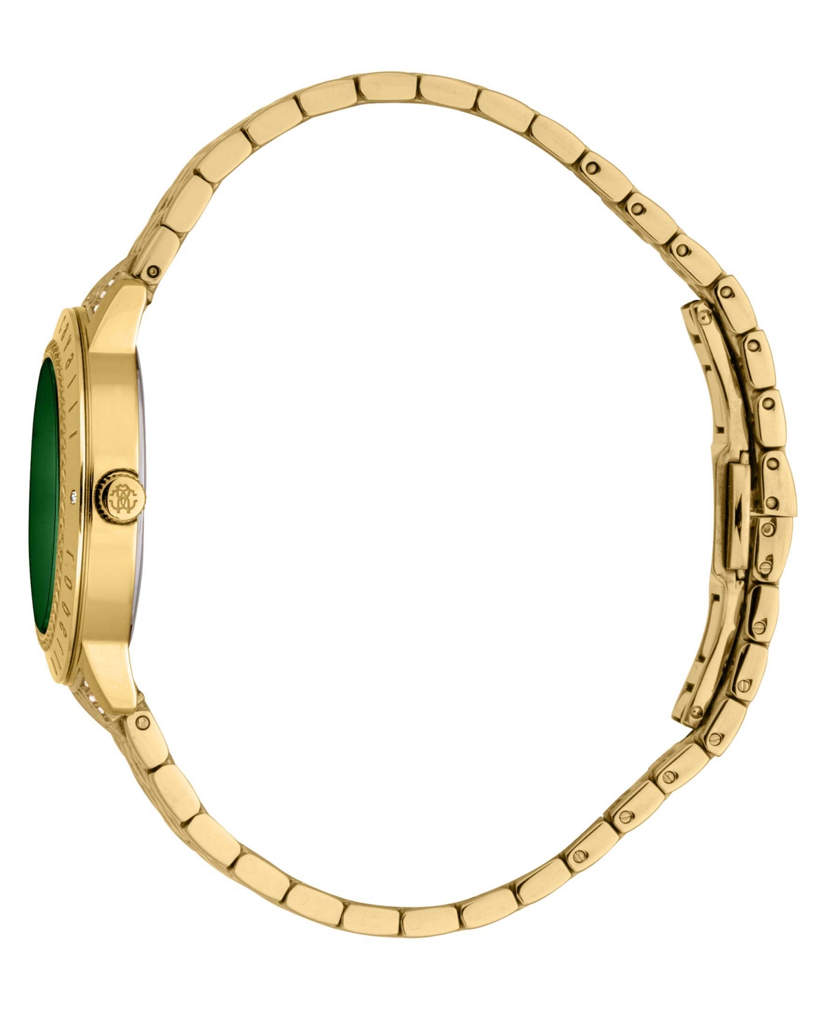ROBERTO CAVALLI WOMEN'S QUARTZ GOLD-TONE STAINLESS STEEL WATCH 32MM 