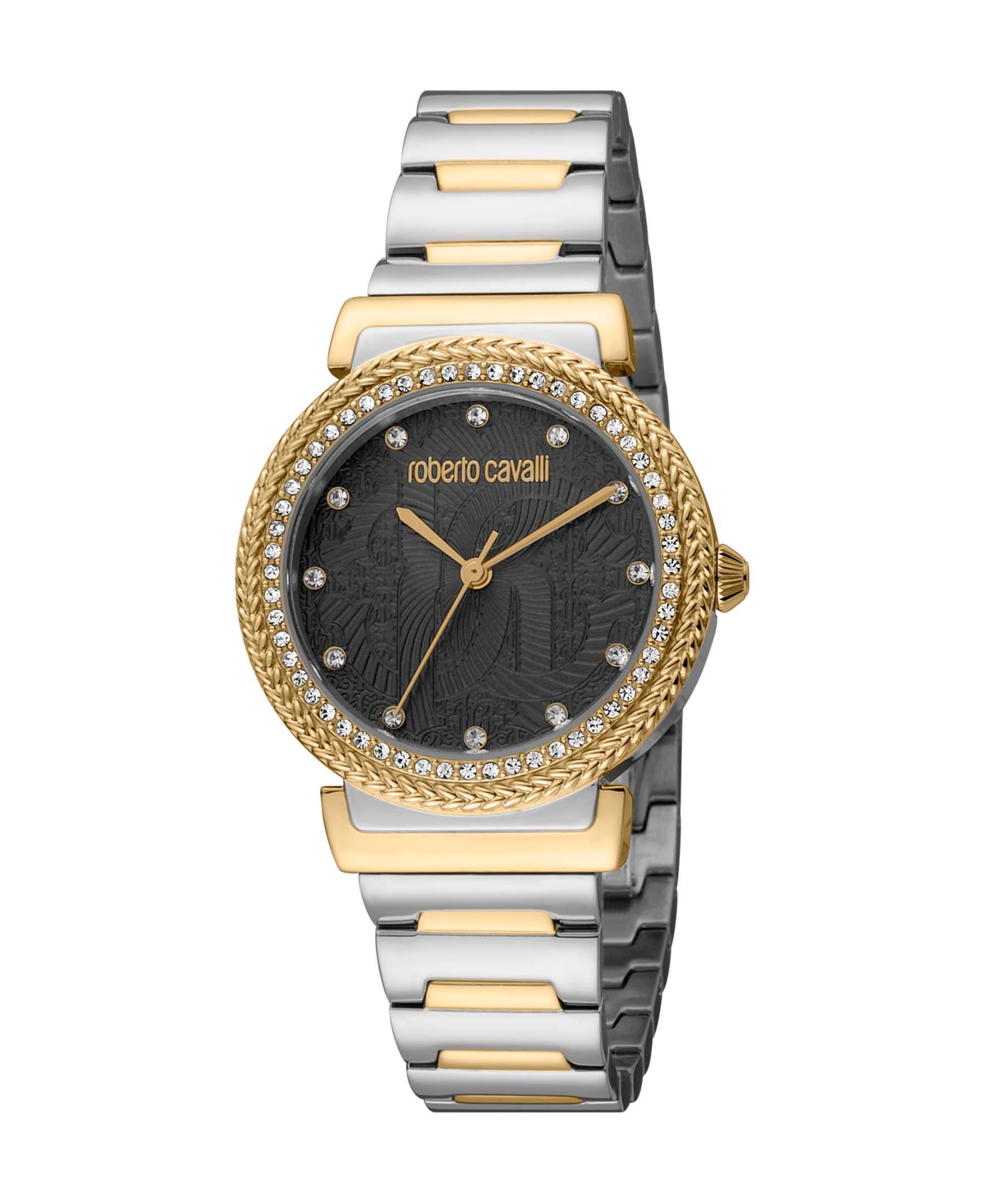 ROBERTO CAVALLI WOMEN'S QUARTZ TWO-TONE STAINLESS STEEL WATCH 32MM 