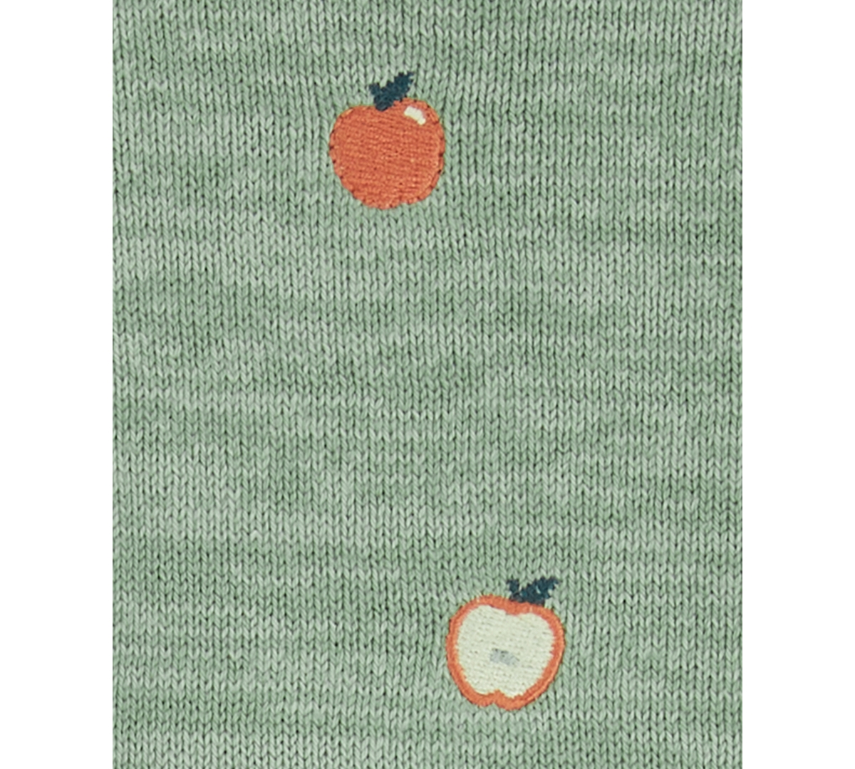 Carter's Baby Girls Apple Sweater & Denim Pants, 2 Piece Set -Blue