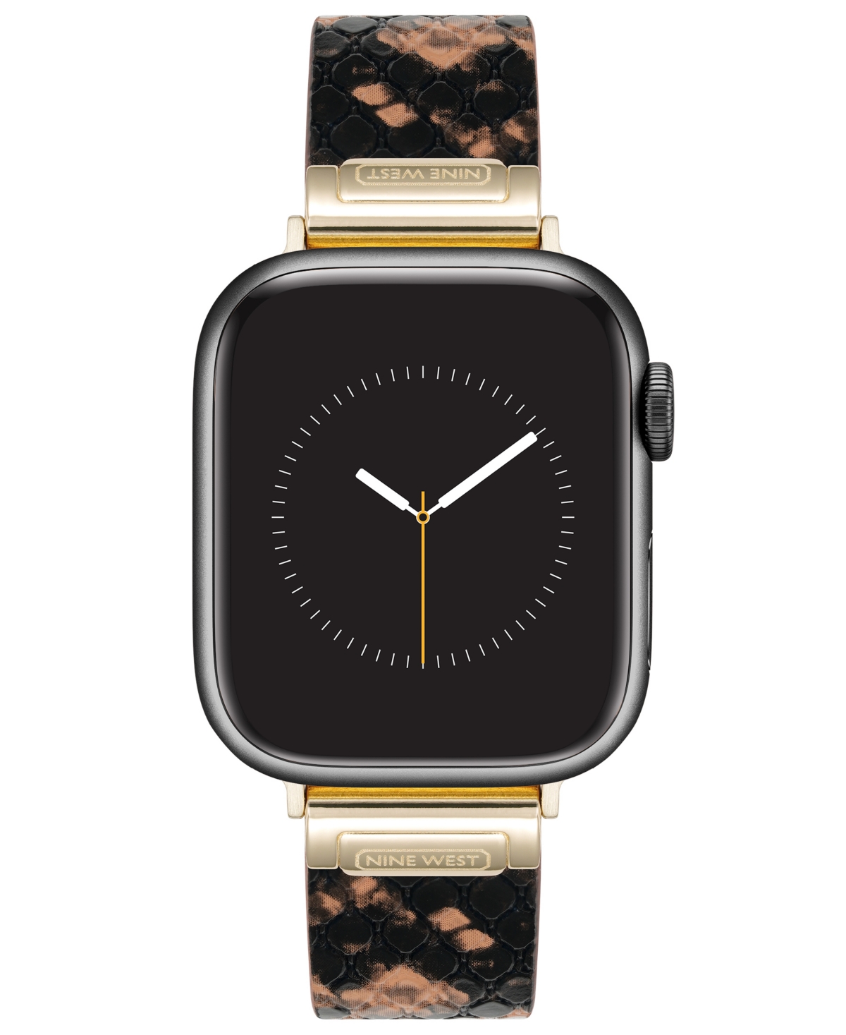 Women's Brown Snake Skin Pattern Leather Band Designed for 38/40/41mm Apple Watch - Brown