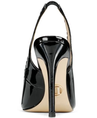 Women's Laura Luxurious Scallop Peep Toe Slingback Pumps