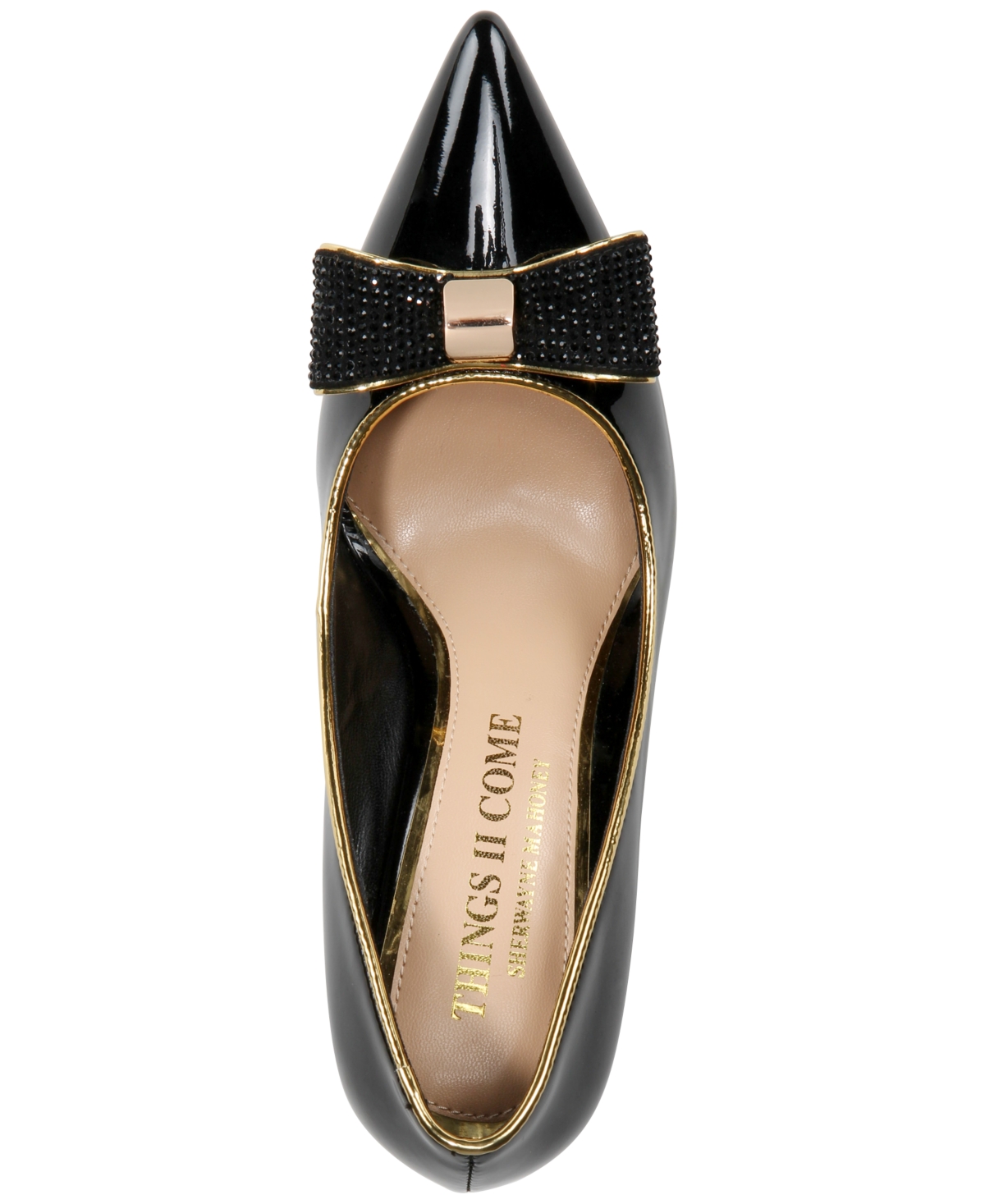 Things Ii Come T2csohoy Womens Bow Leather Pumps In Silver Faux Leather