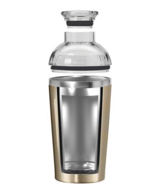 Groove 17oz. Double Wall Vacuum Insulated Stainless Steel Cocktail Shaker