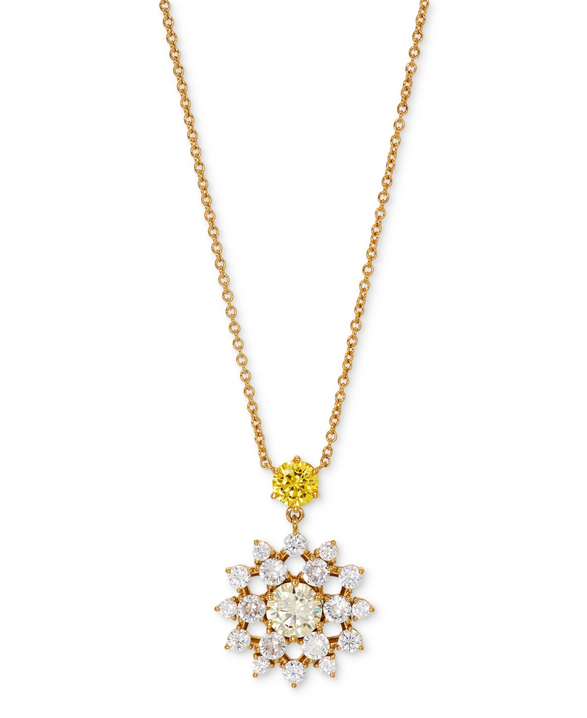 Eliot Danori Cubic Zirconia & Crystal Snowflake Pendant Necklace, 16