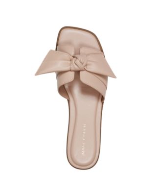 Women's Finey Square Toe Slip-On Flat Sandals