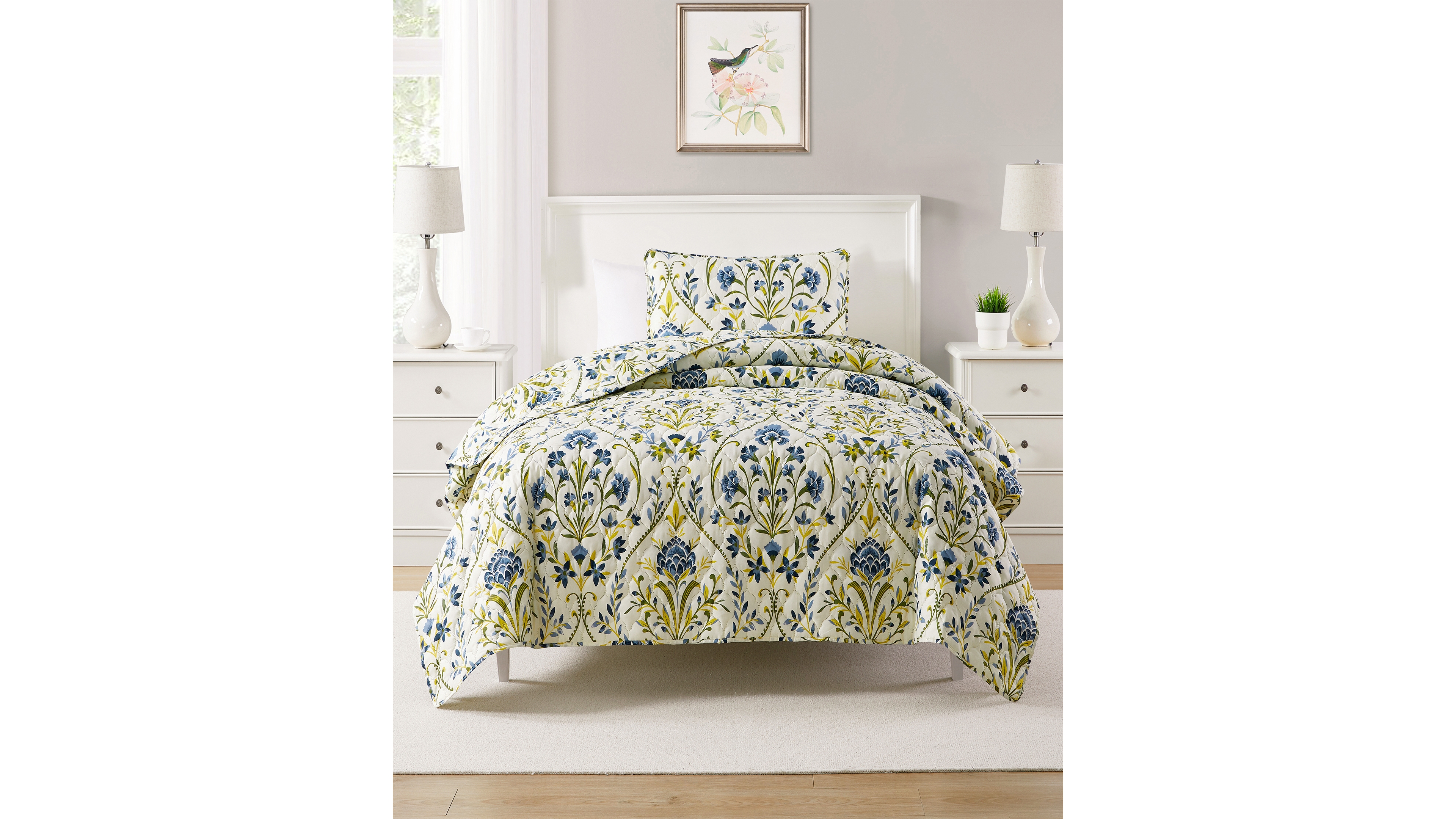 Vcny Home Province 3-Piece Quilt Set, Full/Queen