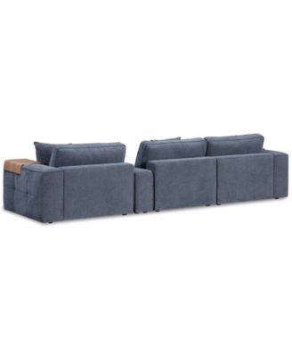 Nycolle 4-Pc. Modular Fabric Sectional with Console