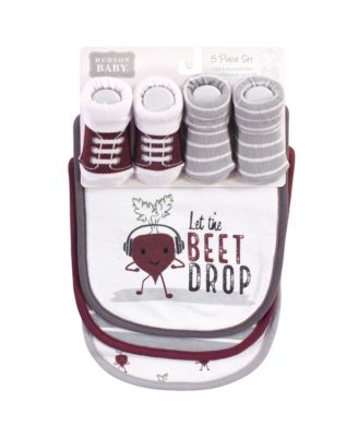 Soft Cotton Bib and Sock Pair