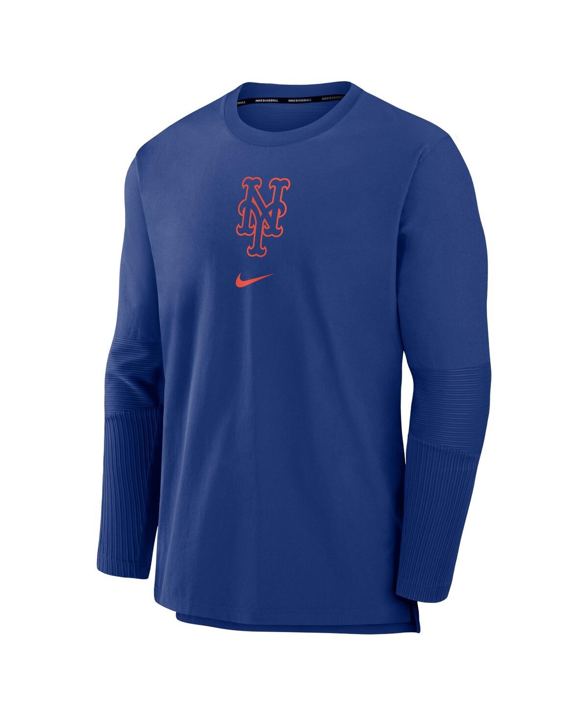 Nike Men'sNew York Mets Authentic Collection Player Performance Pullover Sweatshirt - Royal