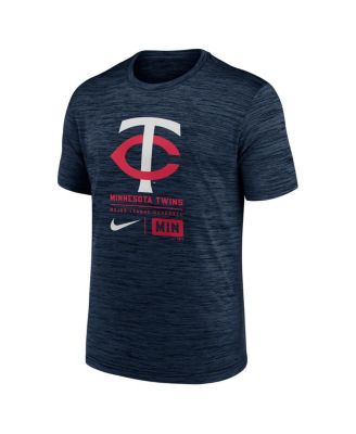 Men's Navy Minnesota Twins Large Logo Velocity T-Shirt