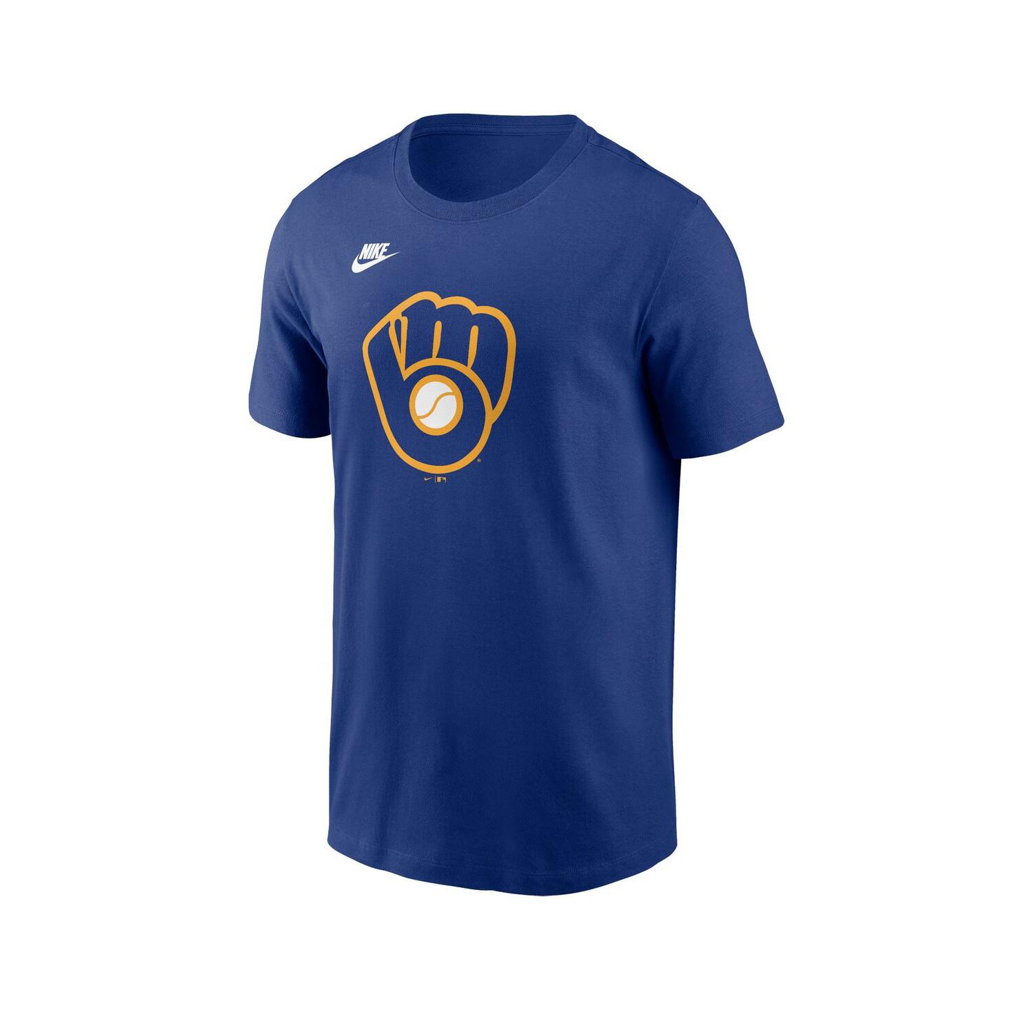 Men's Royal Milwaukee Brewers Cooperstown Collection Team Logo T-Shirt