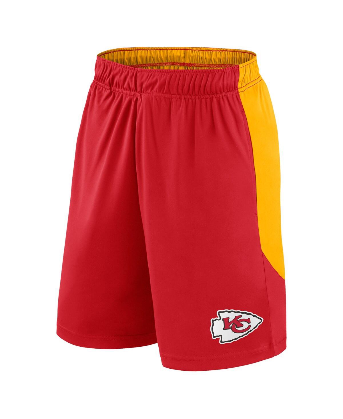 Fanatics Men'sGold Kansas City Chiefs Go Hard Shorts - Red, Gold
