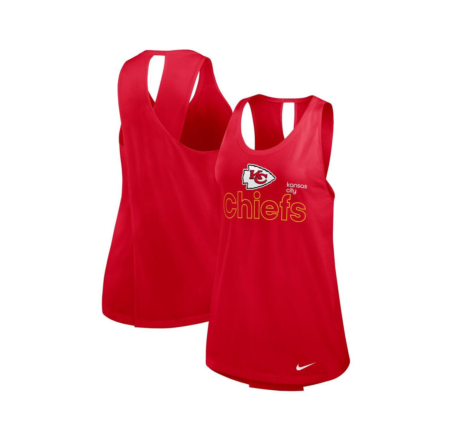 Women's Red Kansas City Chiefs Plus Size Performance Tank Top