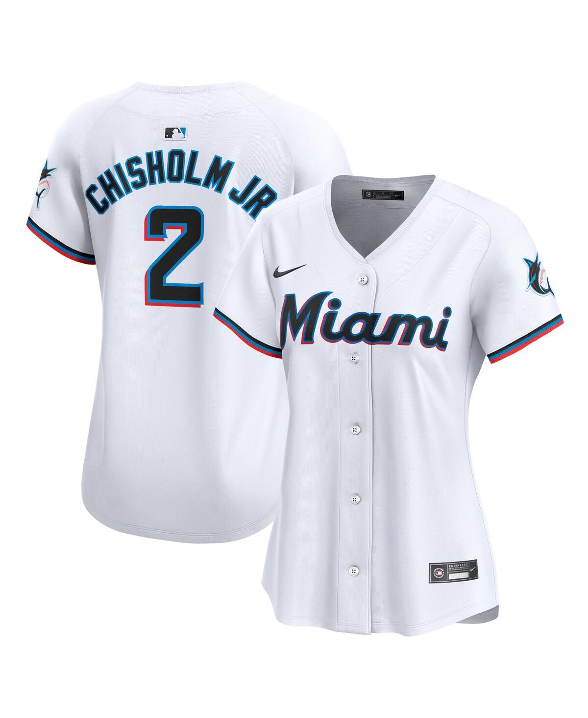 Nike Women's Jazz Chisholm Jr. White Miami Marlins Home Limited Player Jersey - White