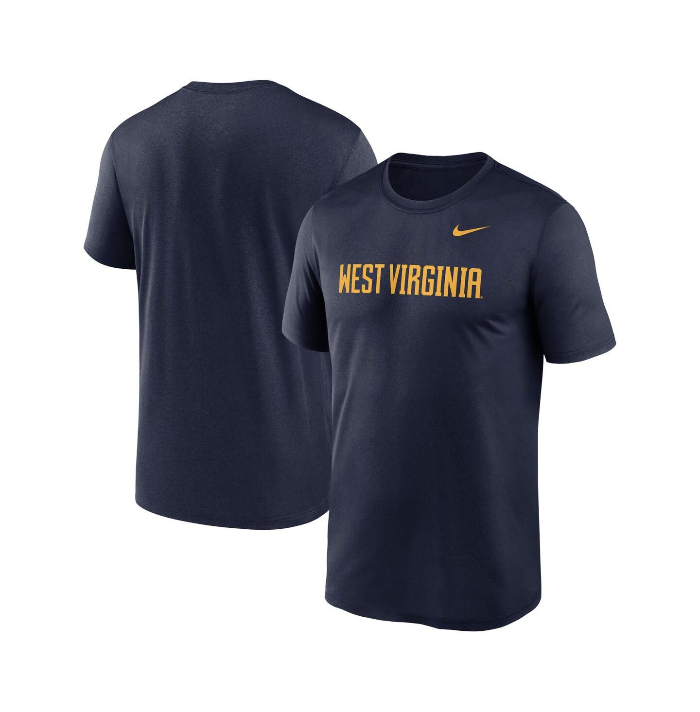 Мужская футболка Nike Navy West Virginia Mountaineers Primetime Legend Wordmark — фото 1