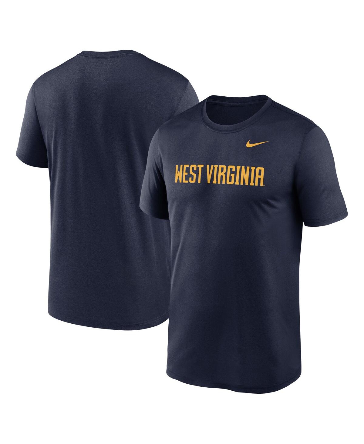 Nike Men's Navy West Virginia Mountaineers Primetime Legend Wordmark T-Shirt - Navy
